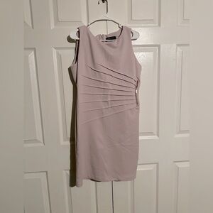 Mauve Pleated Mini Dress